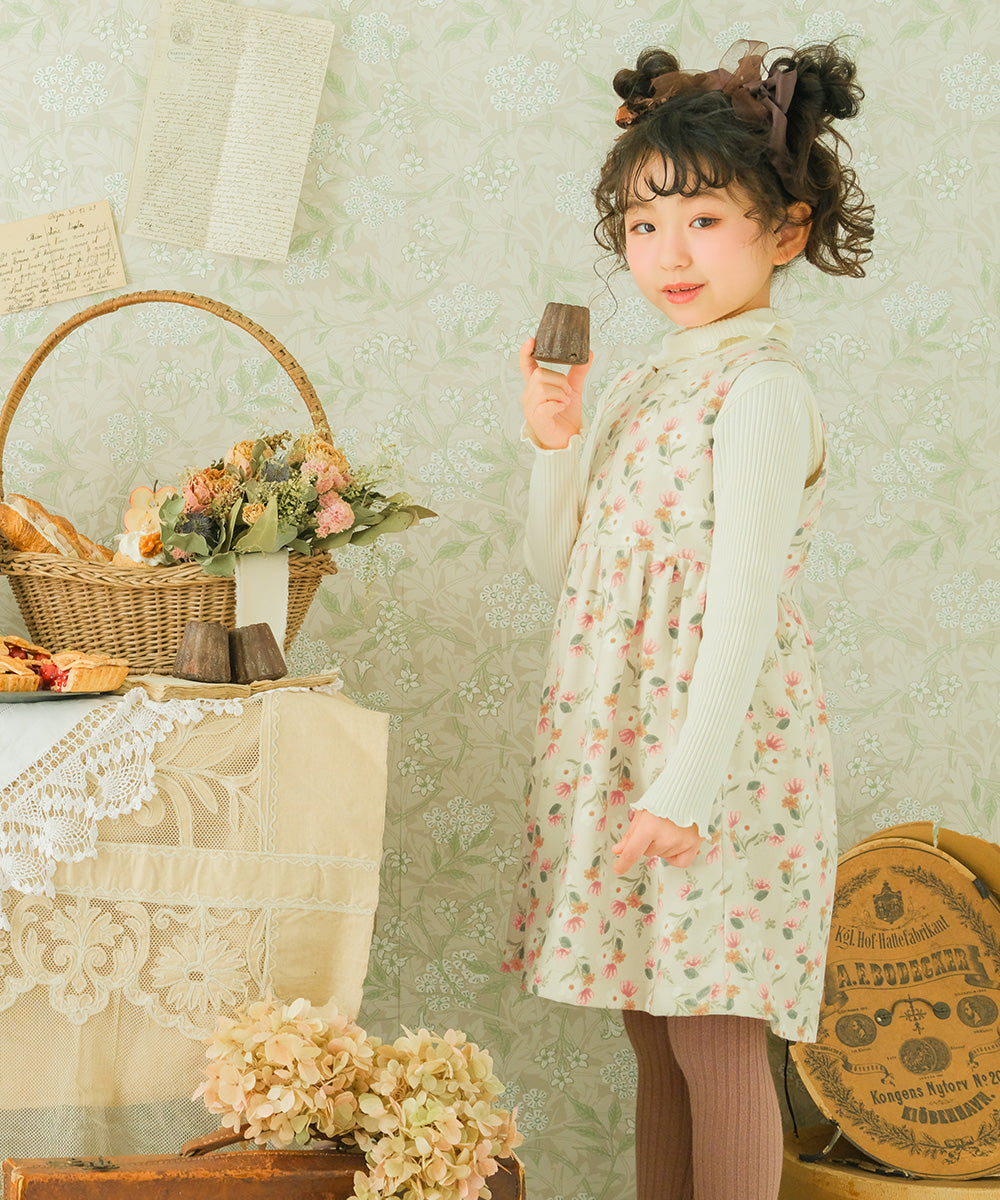 花柄プリントワンピース