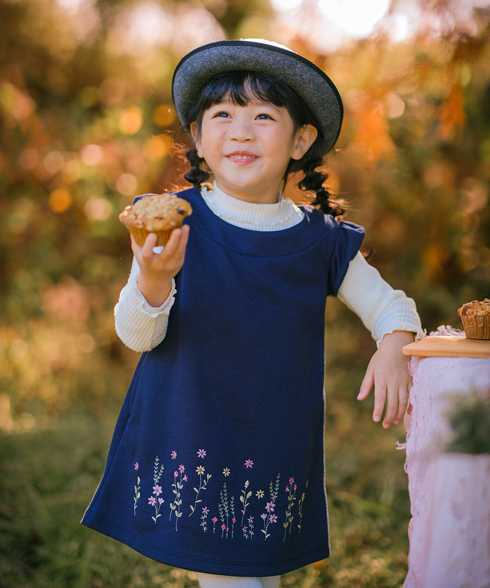 日本製綿100％リブ編みタートルネックTシャツ