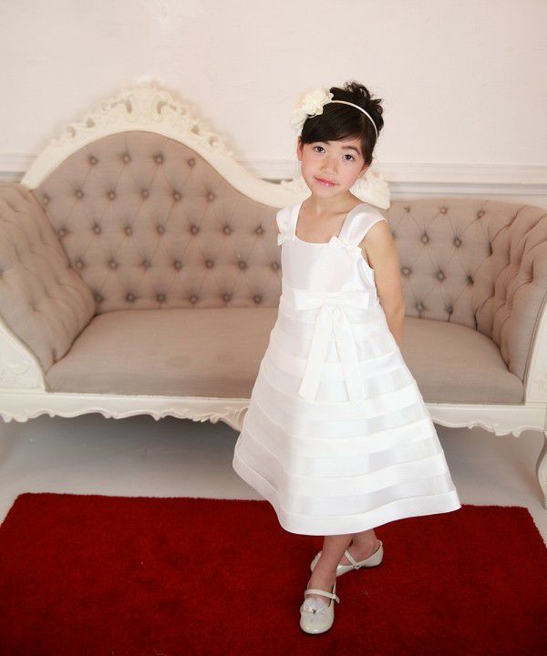 Tulle tucked dress Off White model image 2