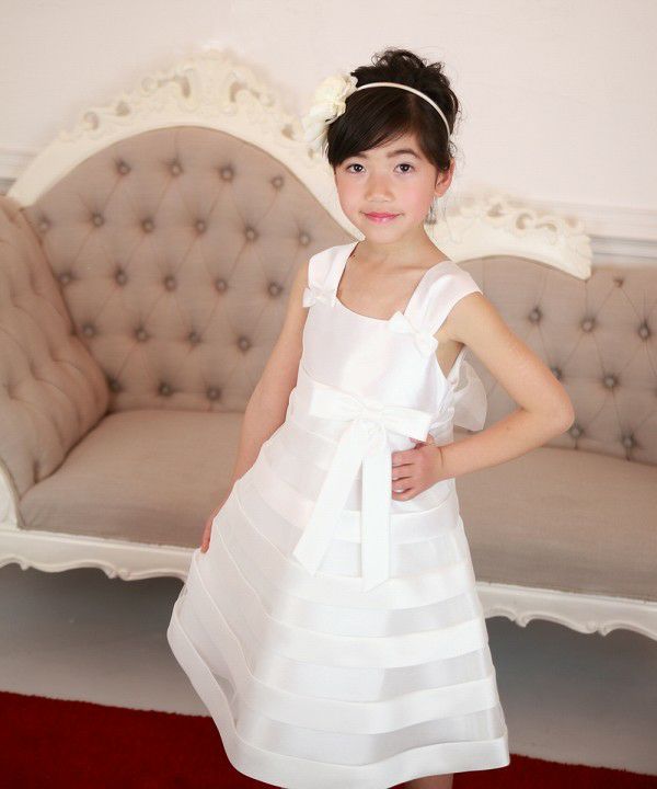 Tulle tucked dress Off White model image 3