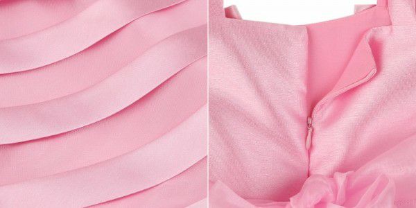 Tulle tucked dress Pink Design point 2