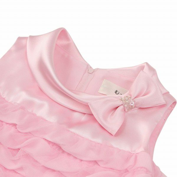 Baby Clothing Girl Ribbon Tulle Frill A Lind Dress Pink (02) Design Point 1