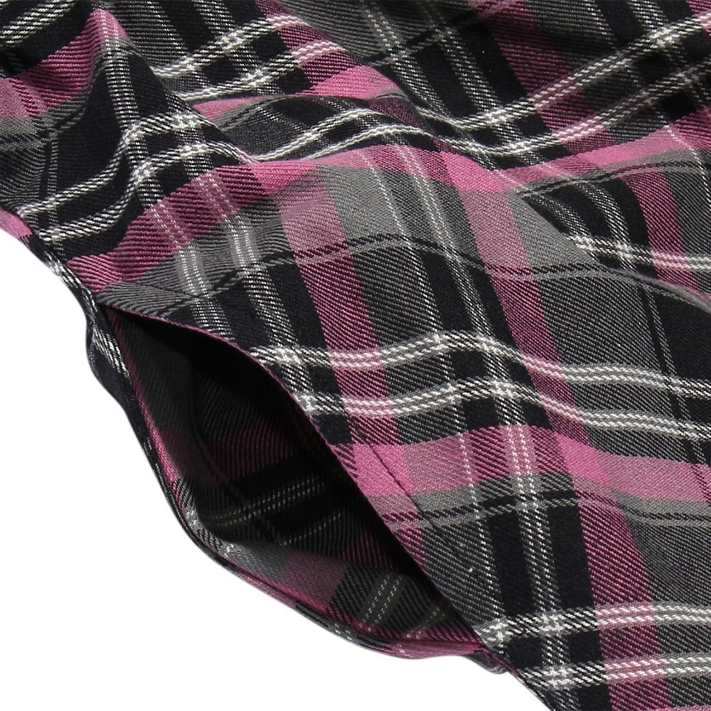 Children's clothing girl 100 % cotton original check pattern dress pink (02) Design point 1