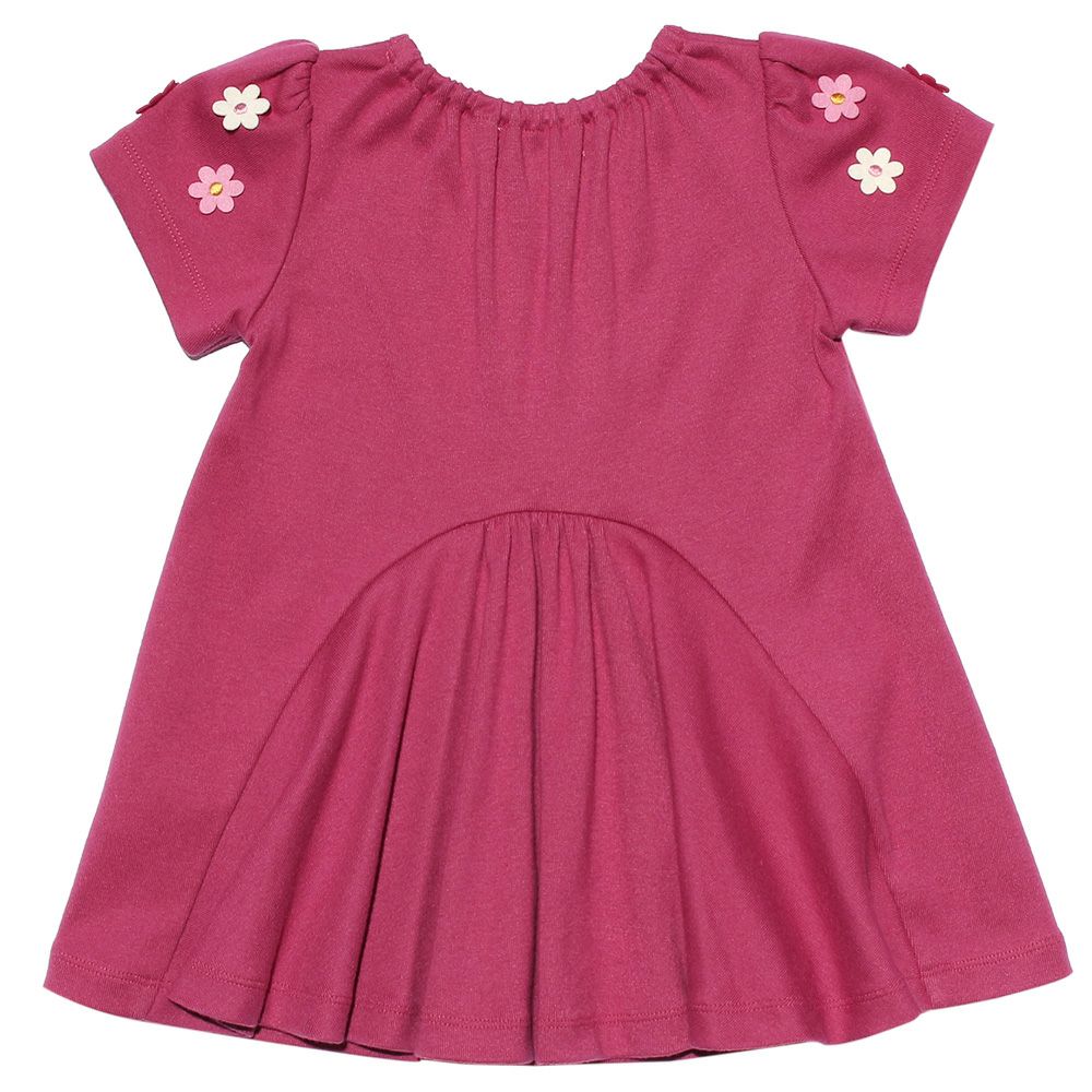 Baby Clothes Girl Baby Size Normal Wearing A -Line Shocking Pink (21) The back
