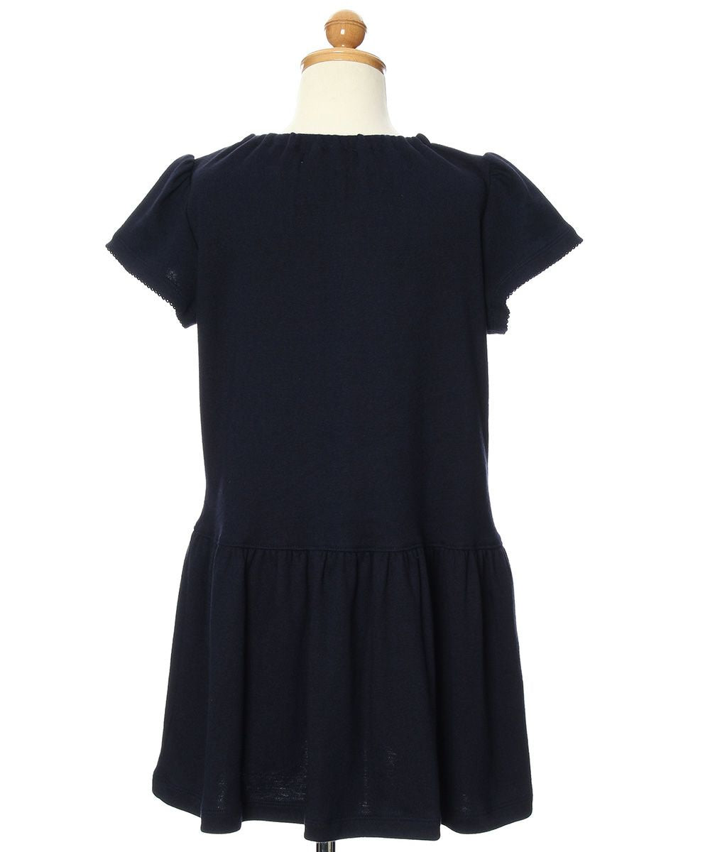 Children's clothing girl with ribbon Lowest switch One piece navy (06) Torso