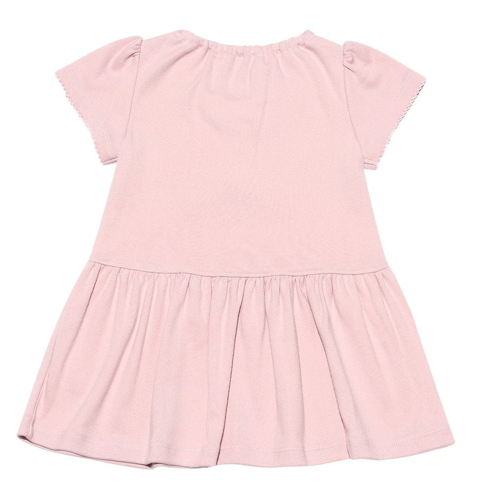 Baby Clothing Girl Baby Size With Ribbon Rowest Switch Cut Type Pink (02) Back