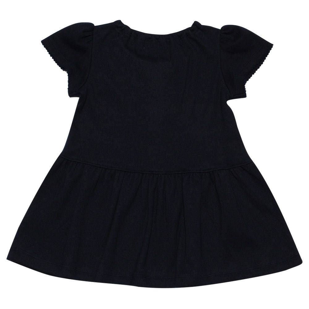 Baby Clothing Girl Baby Size With Ribbon Rowest Switch Cat Type Type Navy (06) Back