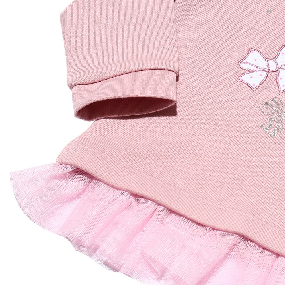 Baby Clothing Girl Baby Size Ribbon & Fluff Lleurge Trainer Pink (02) Design Point 2