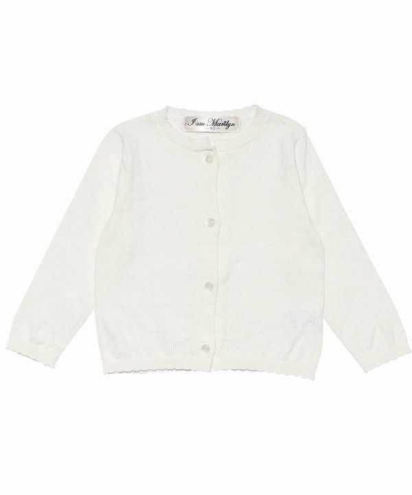 Baby Clothing Girl Baby Size 100 % Cotton Walking Cardigan Off White (11) Front