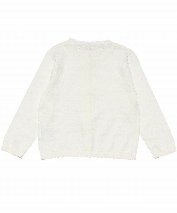 Baby Clothes Girl Baby Size 100 % Cotton Walking Cardigan Off White (11) back