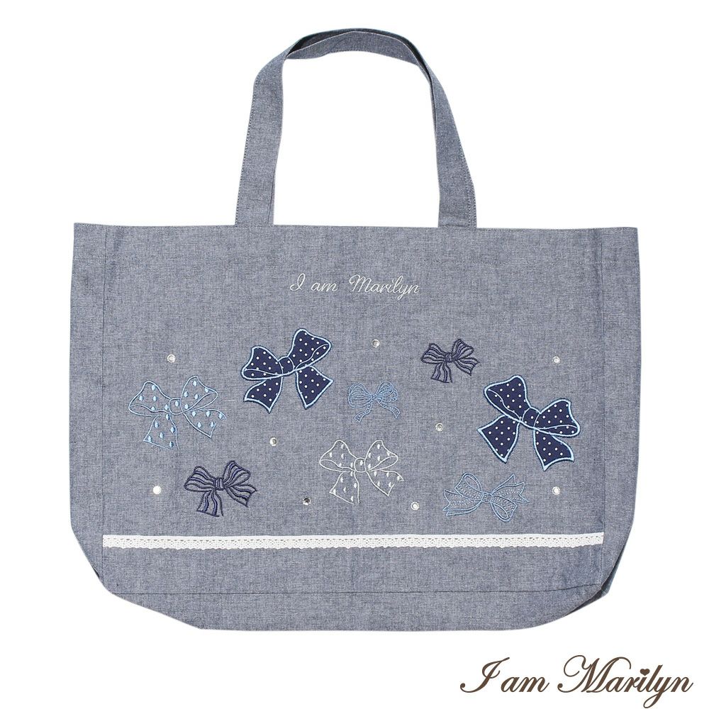 Children's clothing girl Dungarian ribbon embroidery tote bag