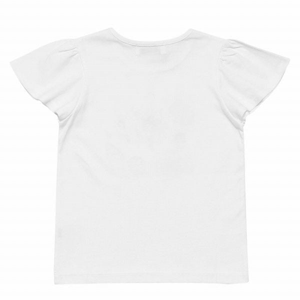 100 % cotton note & shell print T -shirt Off White back
