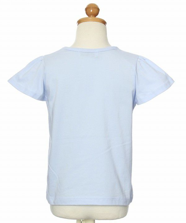 100 % cotton note & shell print T -shirt Blue torso
