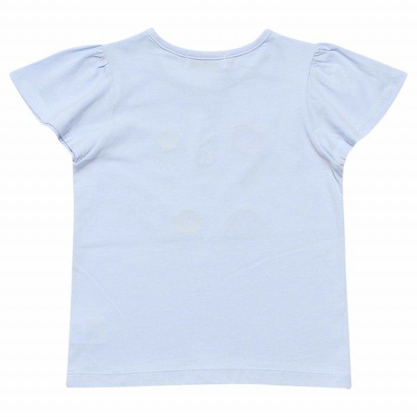 100 % cotton note & shell print T -shirt Blue back