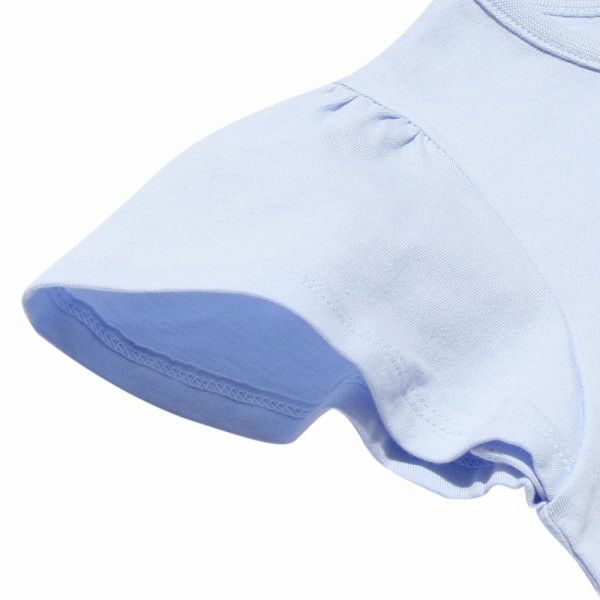 100 % cotton note & shell print T -shirt Blue Design point 2
