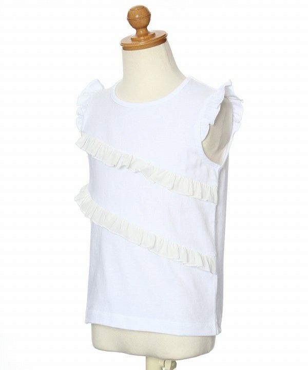 100 % cotton T -shirt with chiffon flilling Off White torso