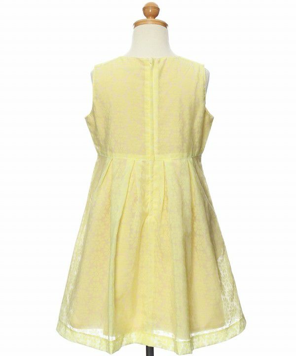 Children's clothing girl opal processing One -piece yellow with flower pattern (04) Torso