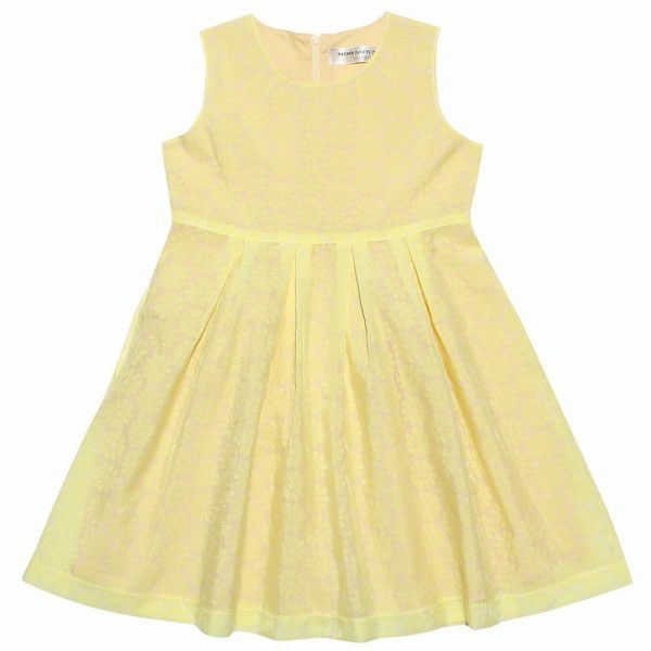 Children's clothing girl Opal processing One -piece yellow with flower pattern (04) front
