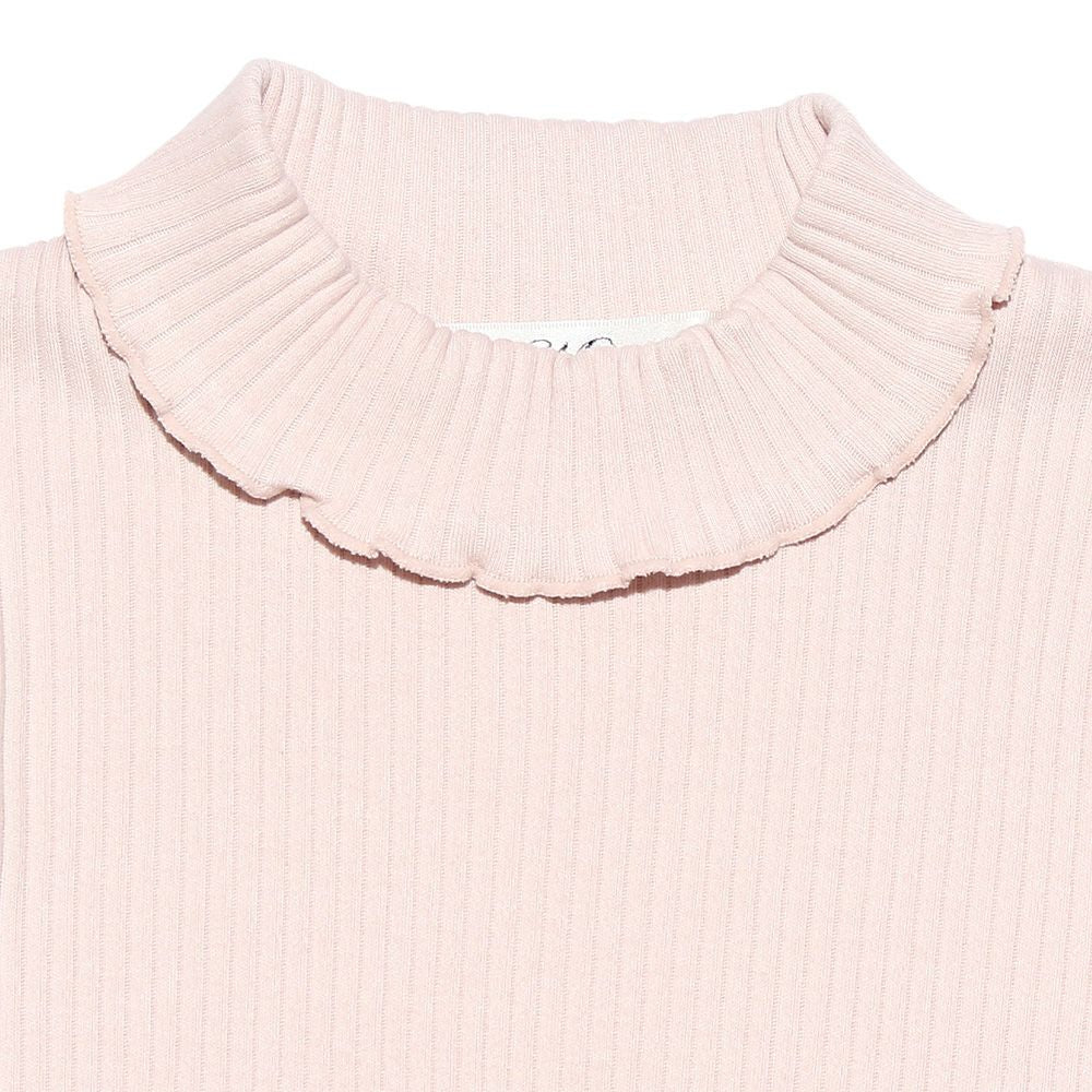 Children's clothing girls 100 % cotton ribbneck T -shirt Pink (02) Design point 1
