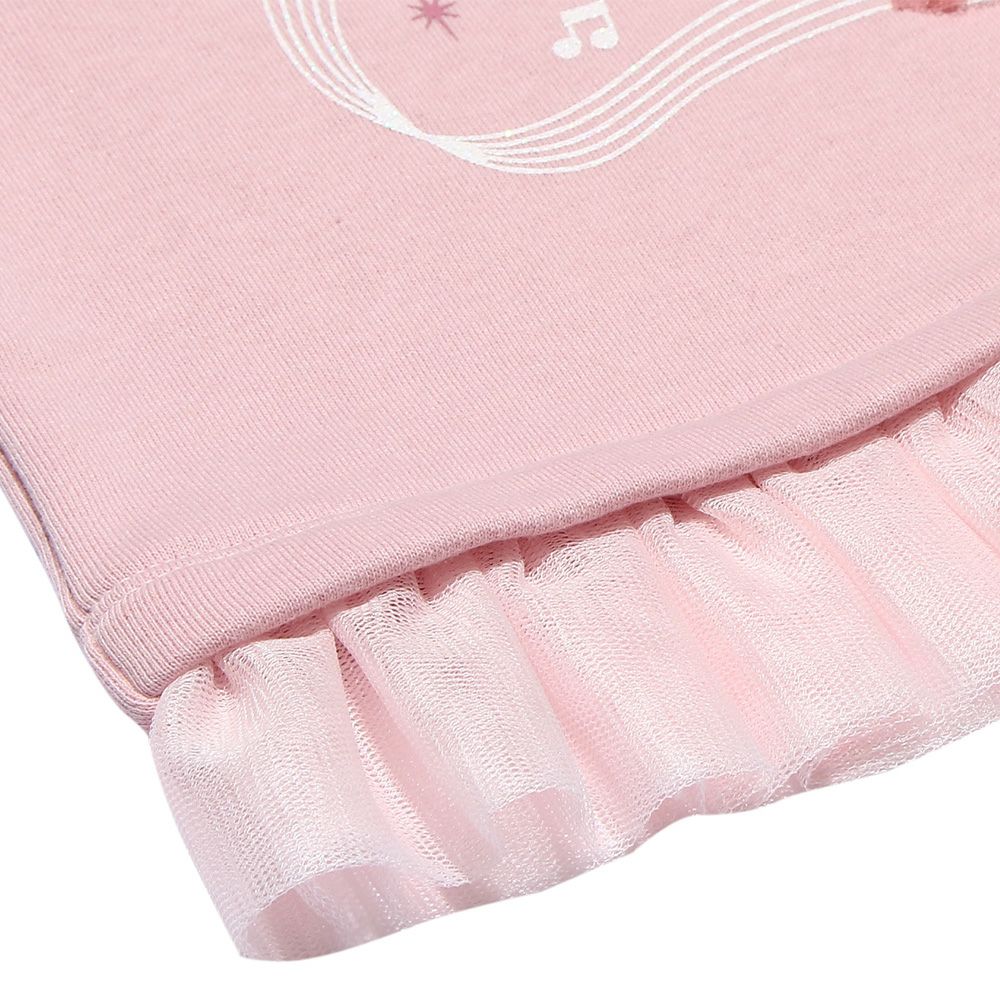 Baby Clothing Girl Baby Size Ballet Motif & Embroidery Ribonte Rainer Pink (02) Design Point 2