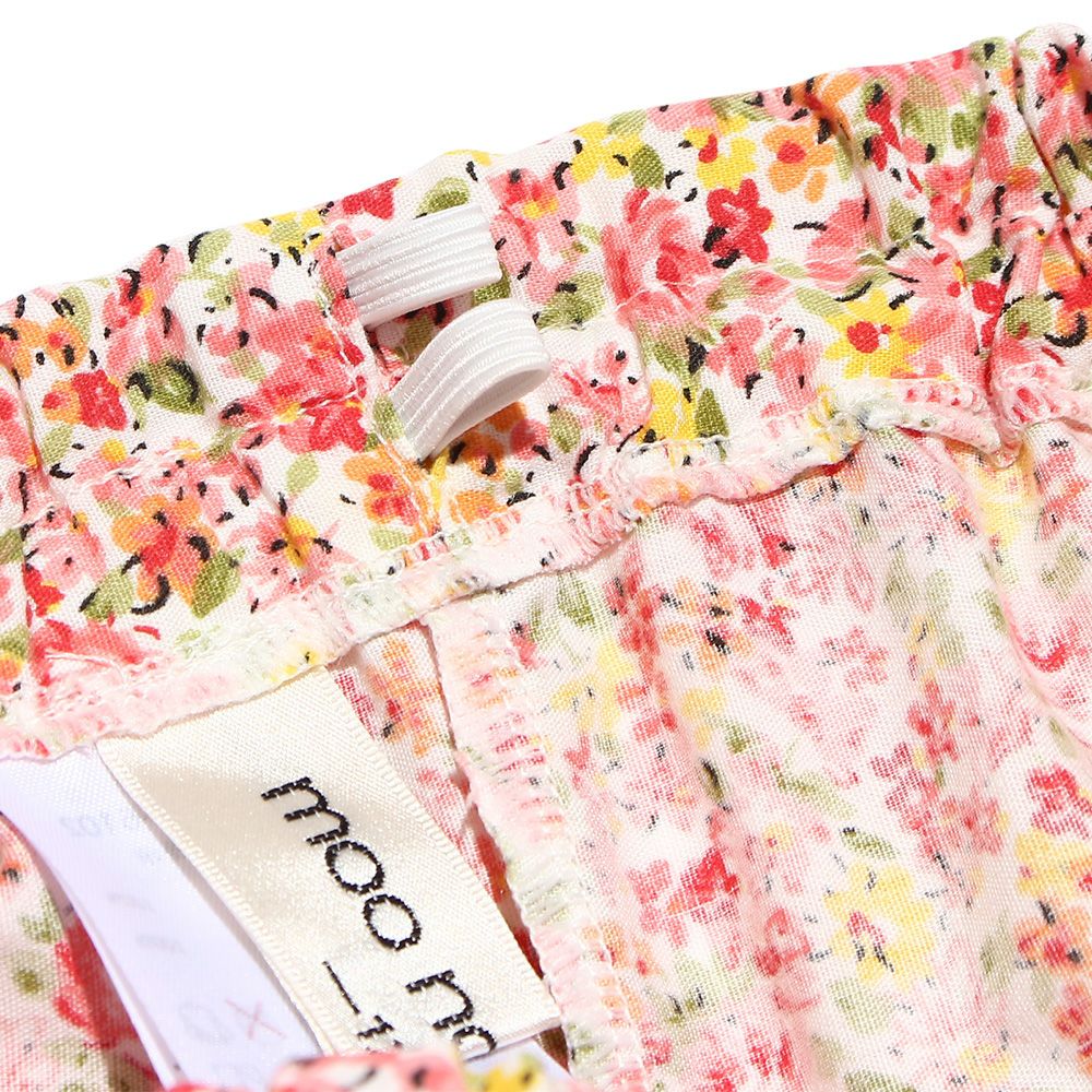 Children's clothing girl flower pattern frillecurot pants pink (02) Design point 2