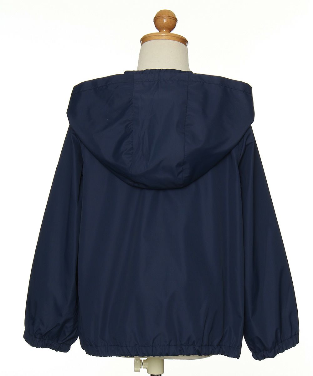 Children's clothing girl removal zip -up parka jacket navy (06) torso