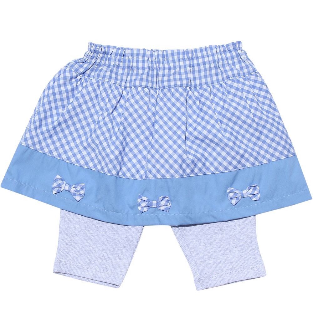 Baby size gingham checks kats Blue front