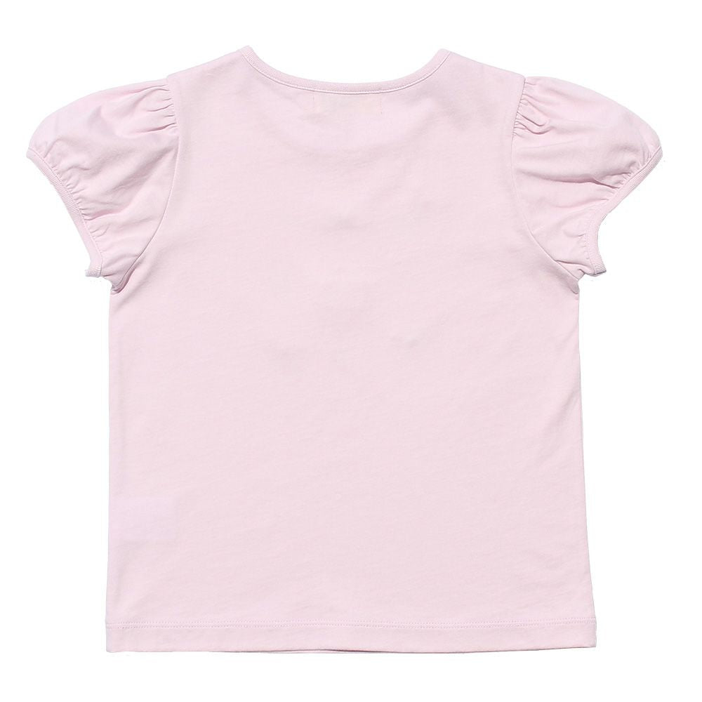 100 % cotton girly items print T -shirt Pink back