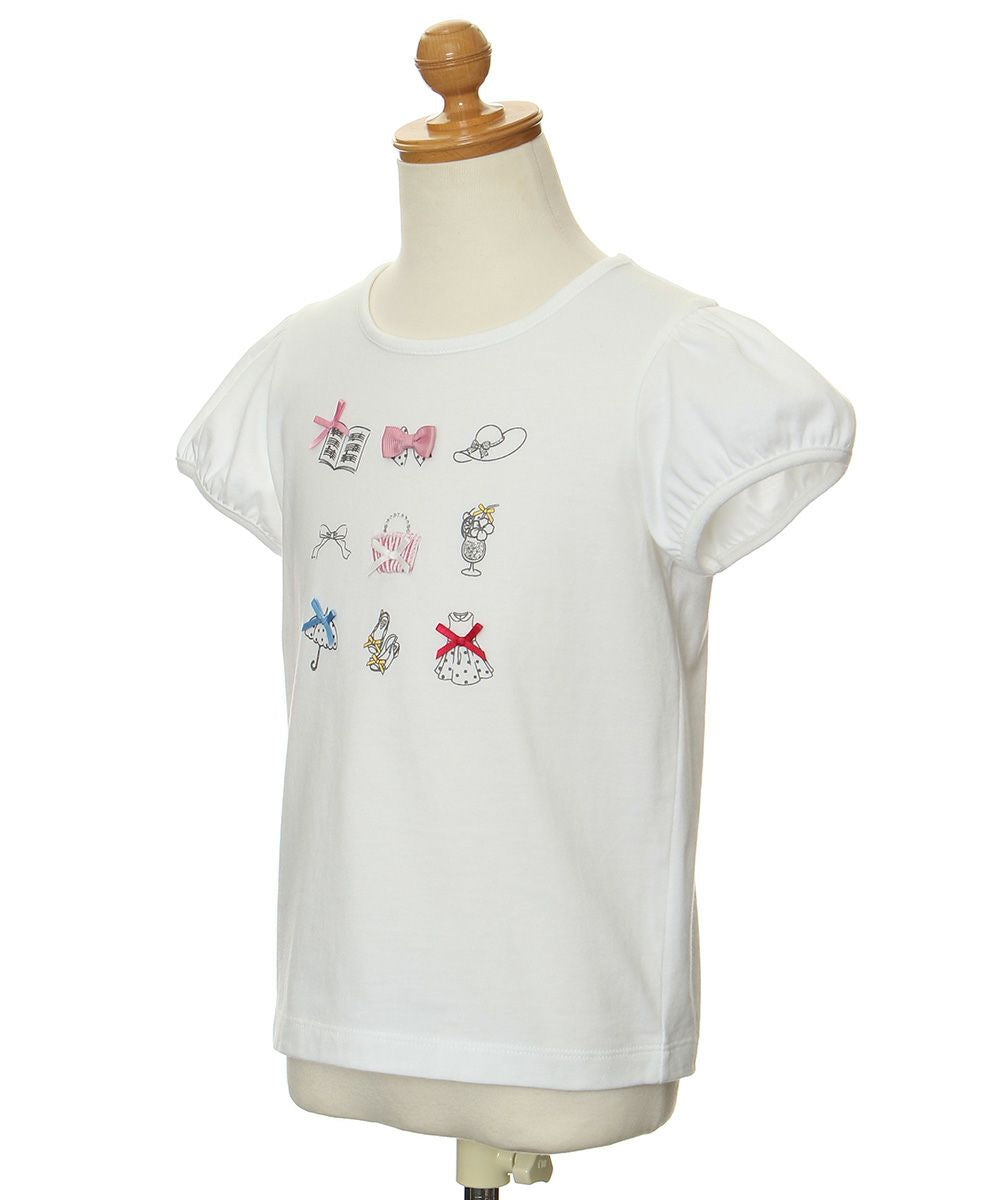 100 % cotton girly items print T -shirt Off White torso