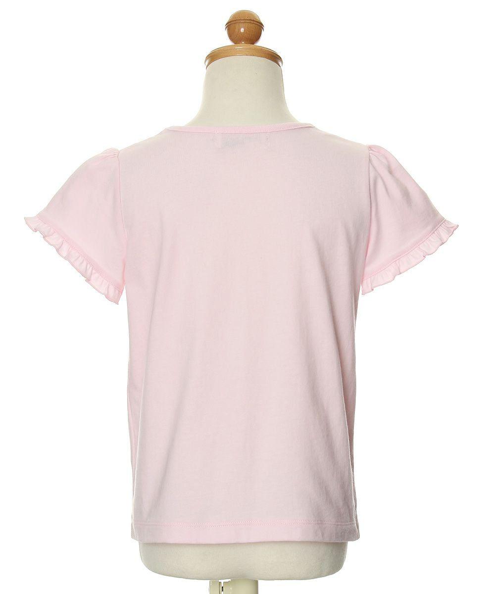100% cotton girl with balloons print T -shirt Pink torso
