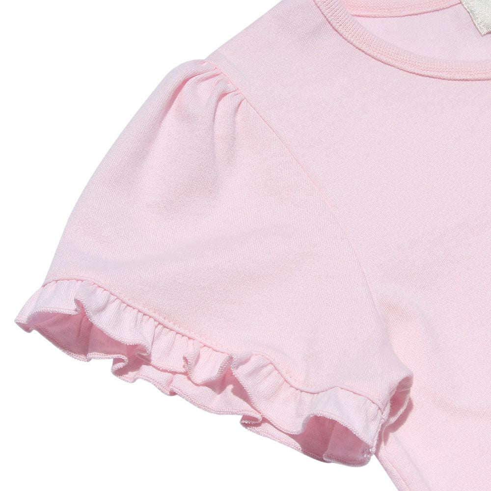Baby size 100 % cotton girl & balloon print T -shirt Pink Design point 2