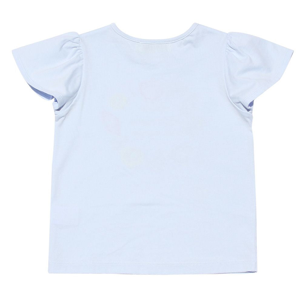 100 % cotton seashell print T -shirt Blue back