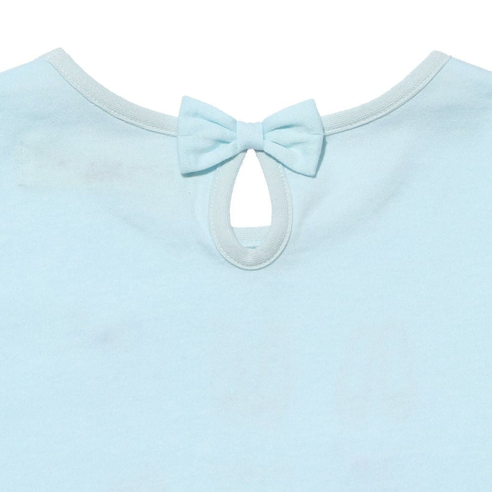 100 % cotton ballet shoes print T -shirt Blue Design point 2