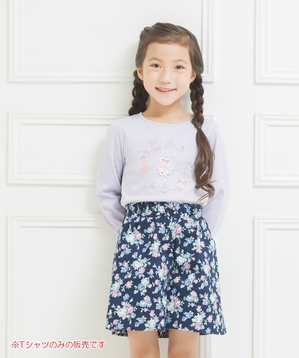 Children's clothing girl 100 % cotton T -shoes Pulque (91) model image 1
