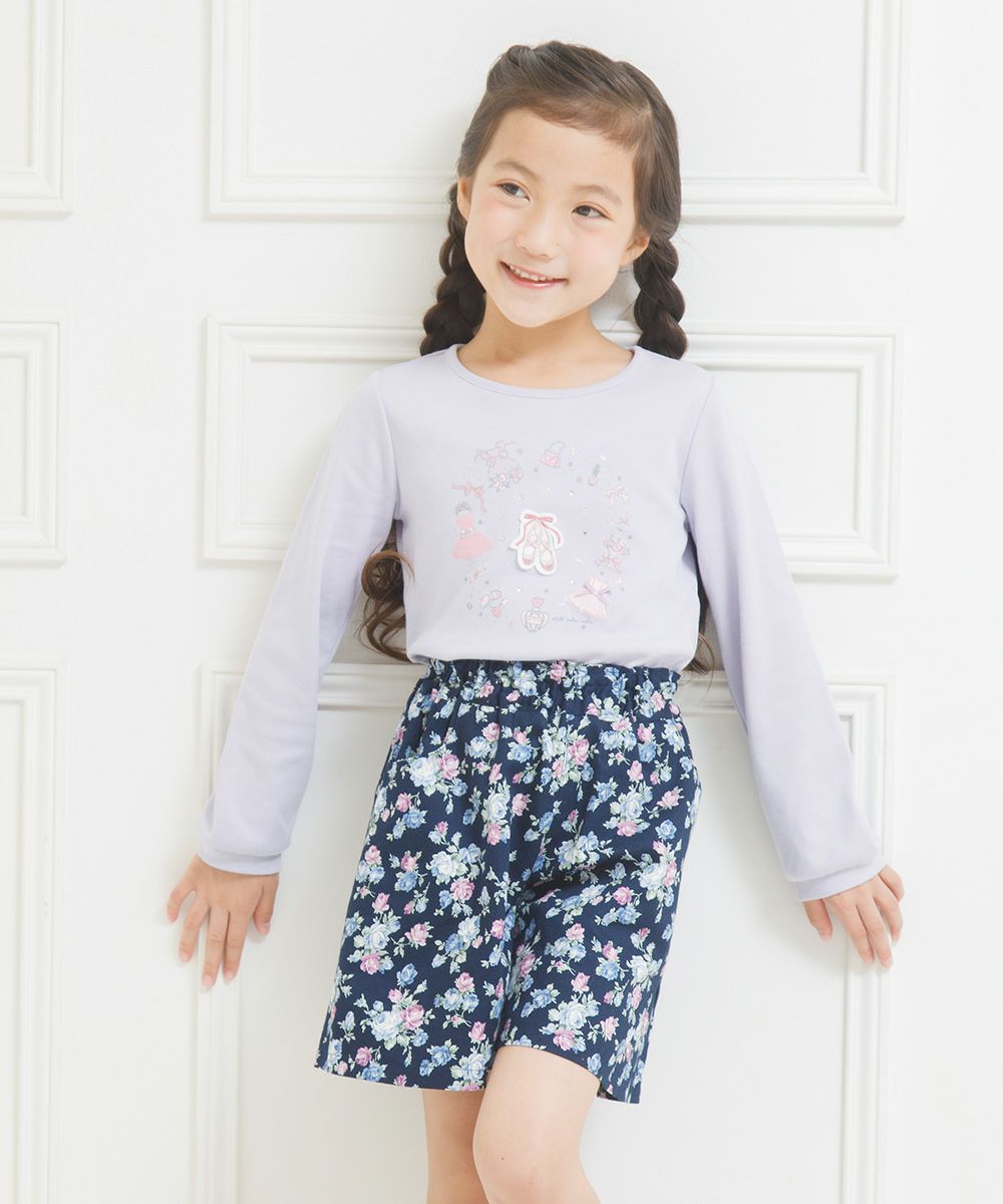 Children's clothing girl 100 % cotton T -shoes Pulque (91) model image 2