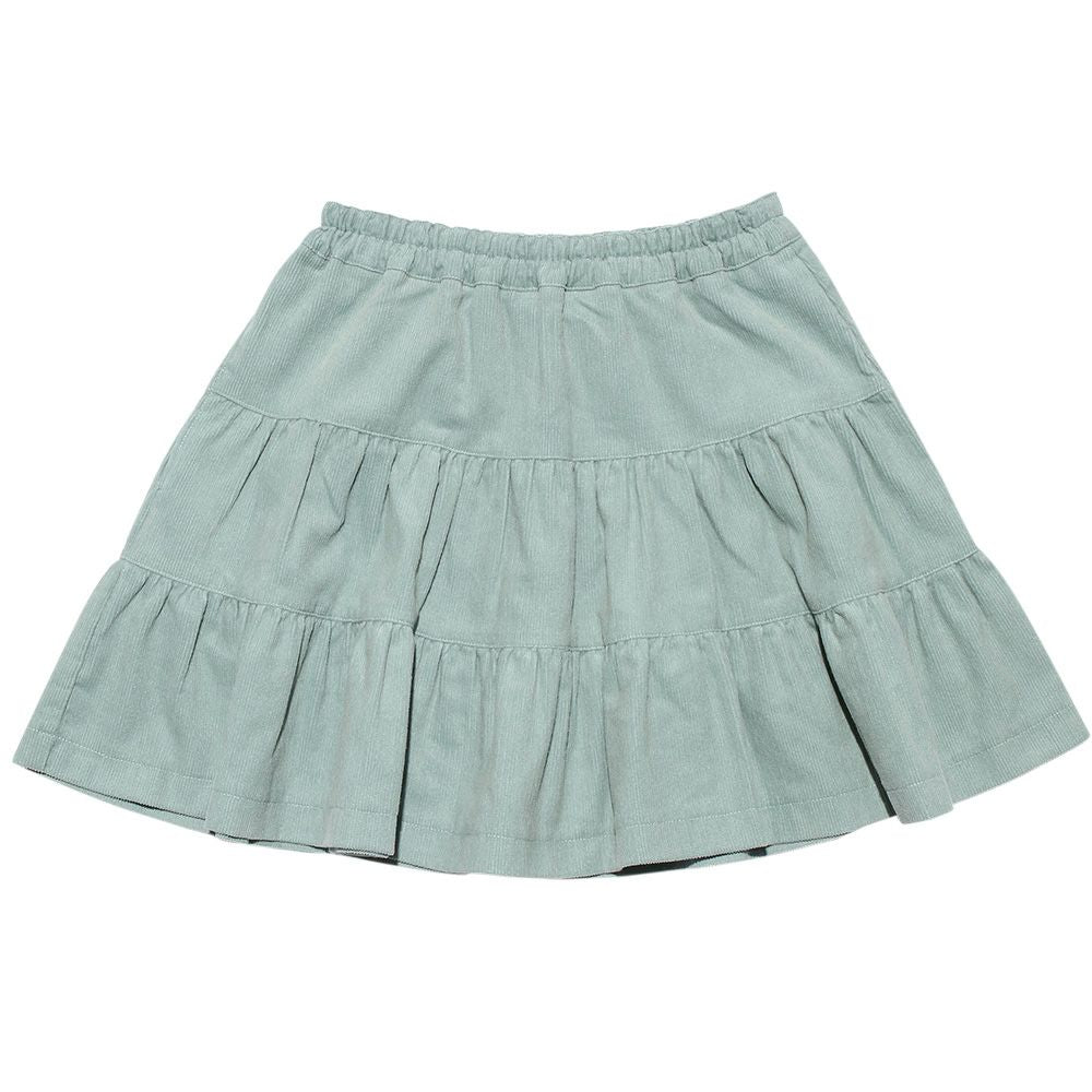 100 % cotton shirt coall teado skirt Green front