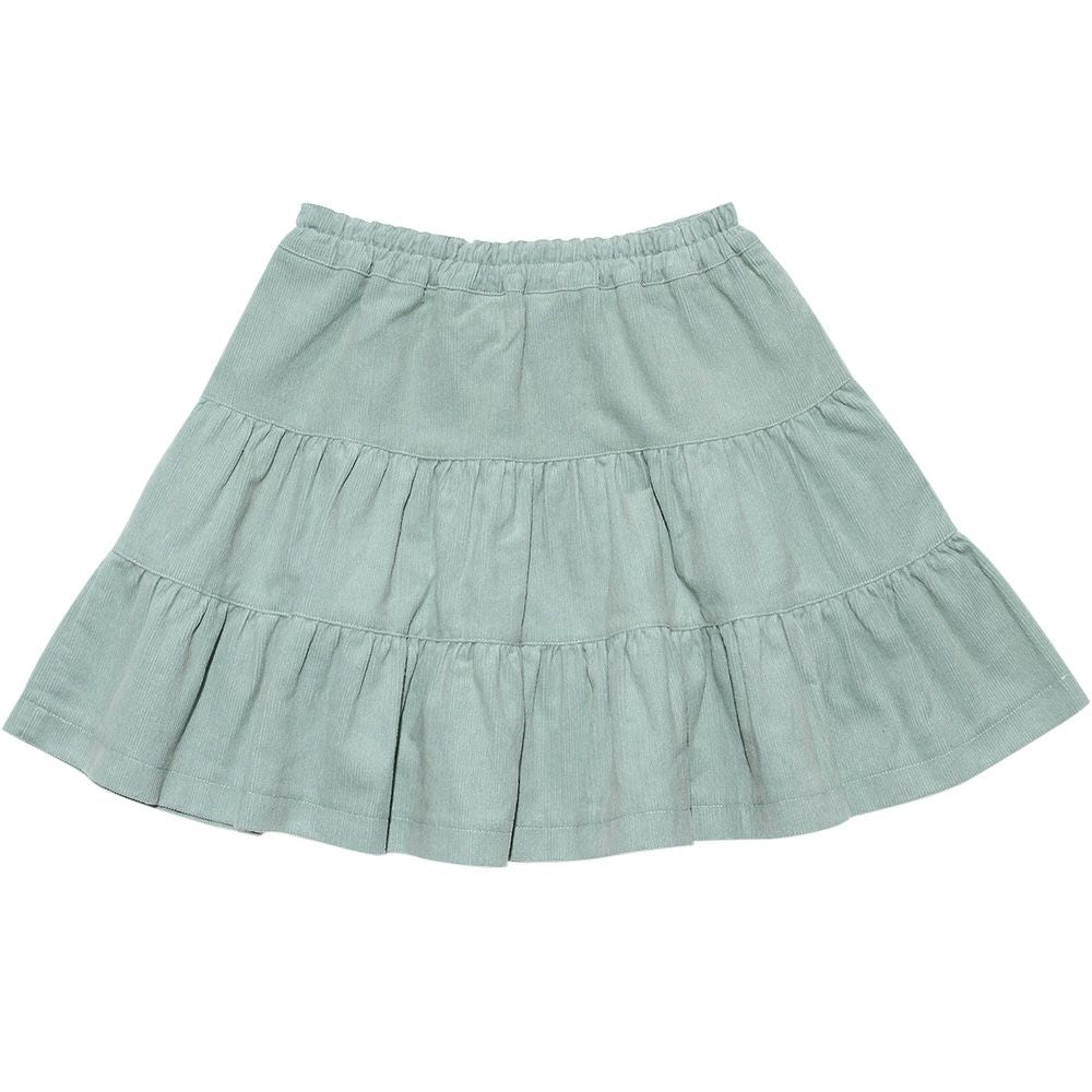 100 % cotton shirt coall teado skirt Green back