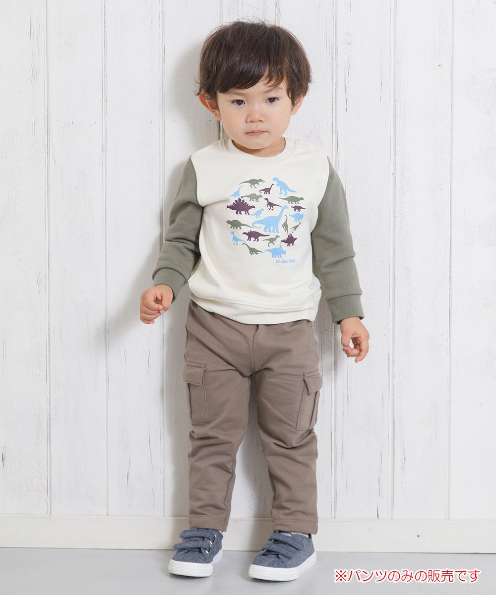 Baby Clothes Boy Baby Size Sweat Mini Mini Urats Car Goopants Brown (05) Model Image 2