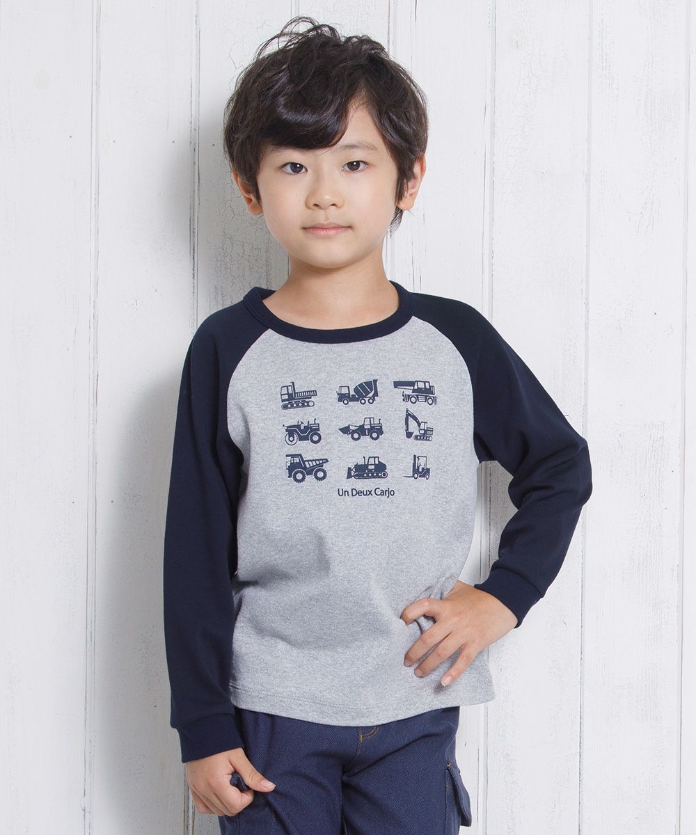Children's clothing Boys Boys Series Car Print T -shirt Model Image Up