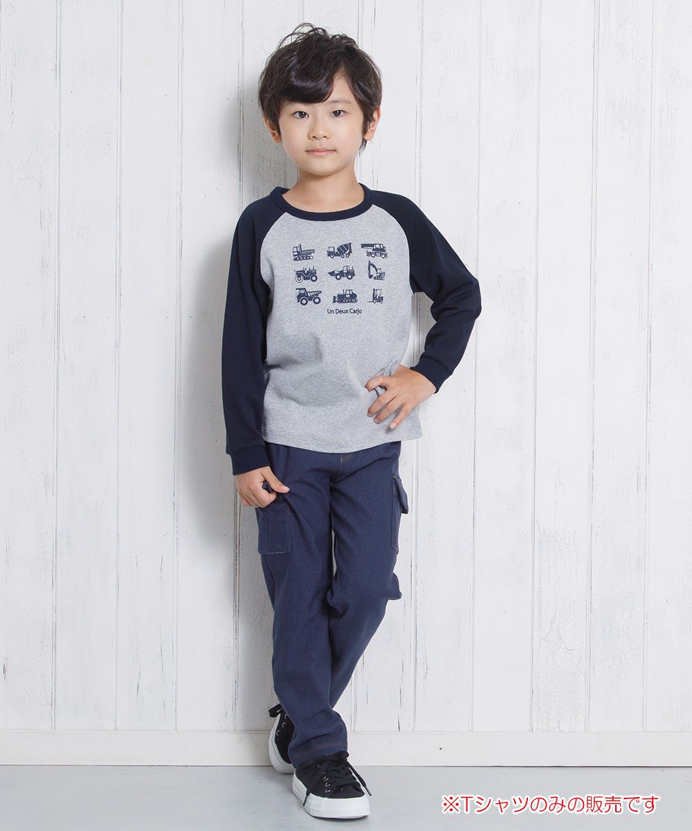 Children's clothing Boys Boys Series Car Print T -shirt Model Image (92) Model Image General Body