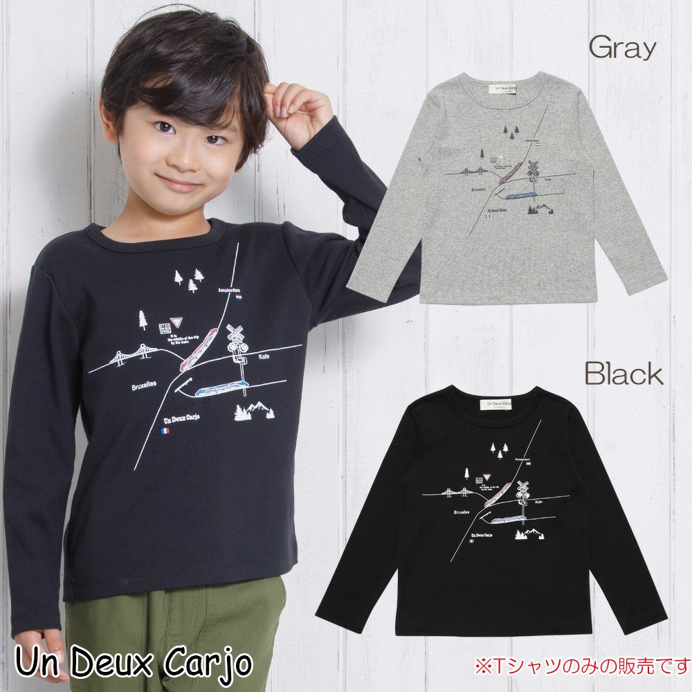 Children's clothing boy vehicle series train print T -shirt