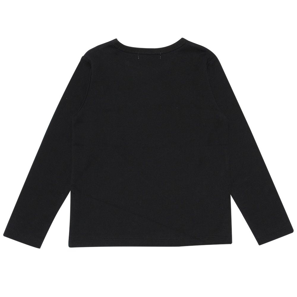 Children's clothing boy 100 % cotton musical instrument series drum print T -shirt black (00) back