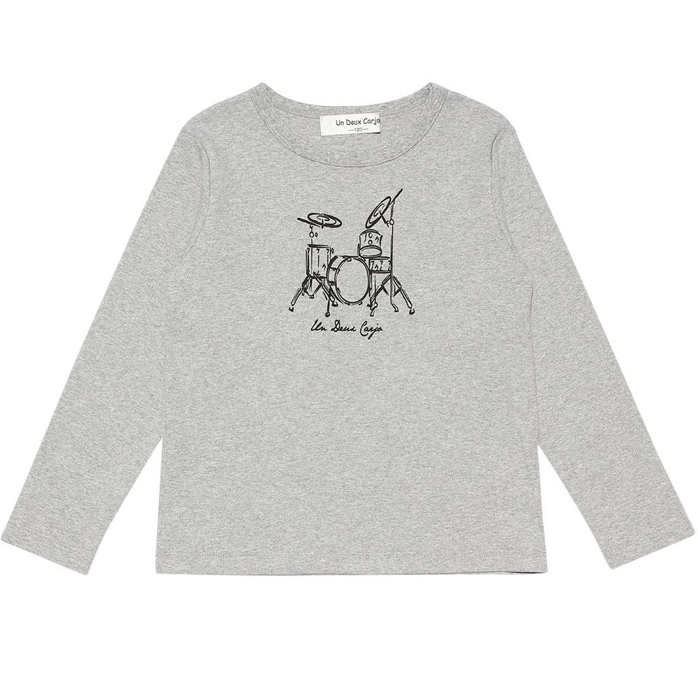 Children's clothing boy 100 % Cotton Series Series Drum Print T -shirt Thorough (92) front