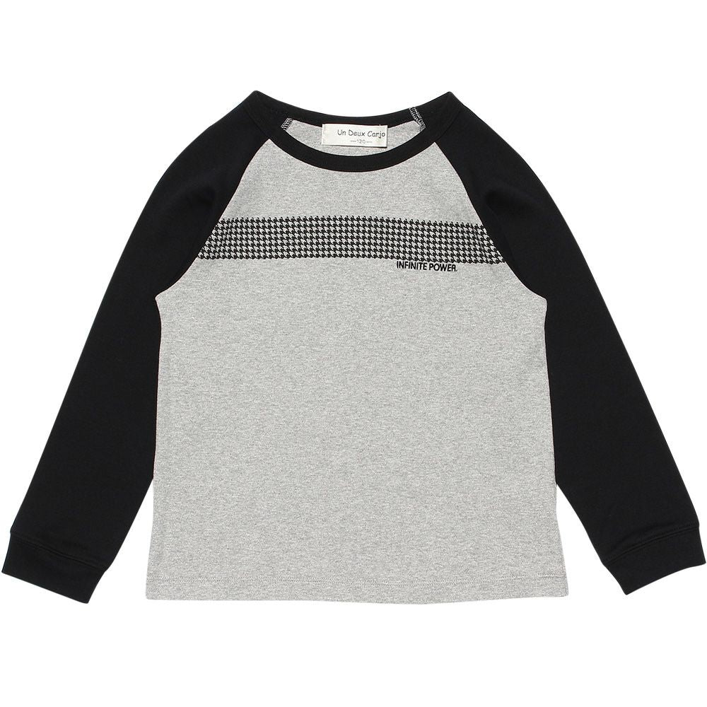 Children's clothing boy 100 % cotton raglan sleeve T -shirt heather (92) front