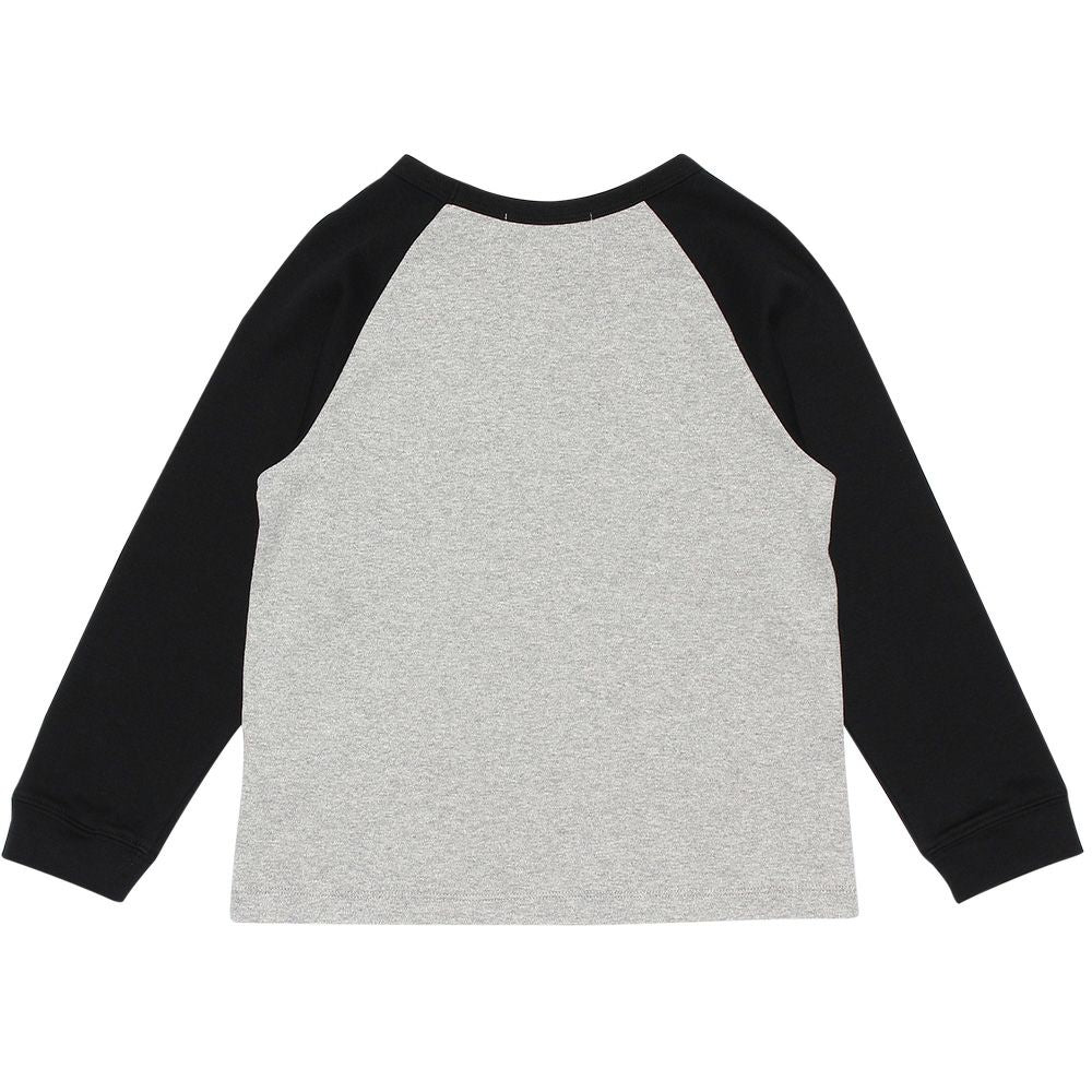 Children's clothing boy 100 % cotton raglan sleeve T -shirt heather (92) back