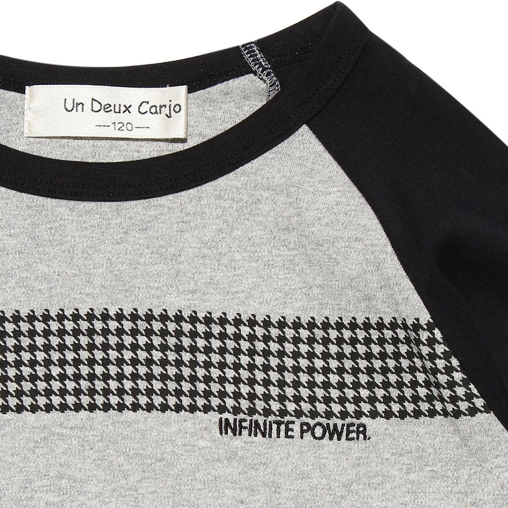 Children's clothing boy 100 % cotton raglan sleeve T -shirt heather (92) Design point 1