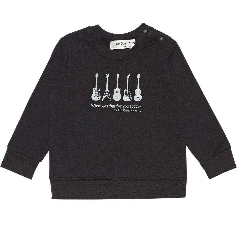 Baby Clothes Boy Baby Size Guitar Print Musical Instrument Series Fleet Trainer Black (00)