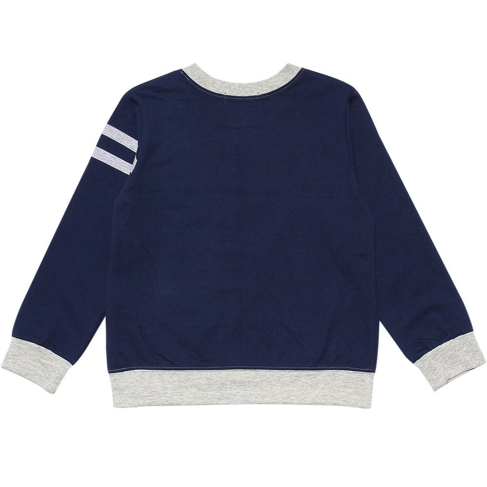 Trainer with a mini -backed line with lines with pocket -style motif Navy back