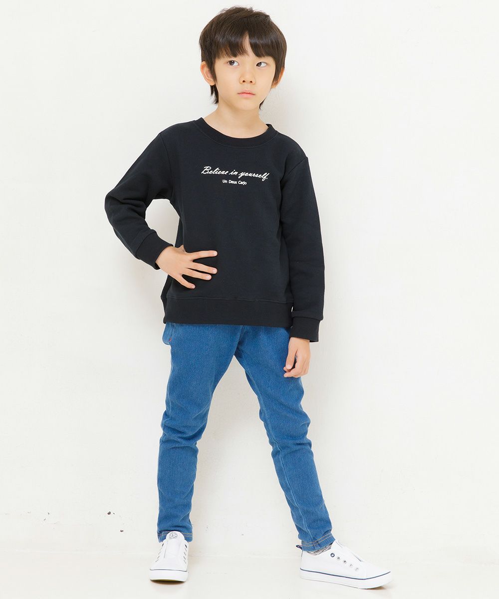 Baby Clothes Boy Boy 100 % Cotton Logo Print Reader Black (00) Model Image 3