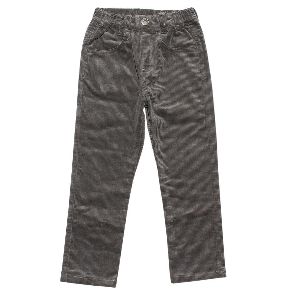 full length Corduro Ilon Pants Charcoal Gray front